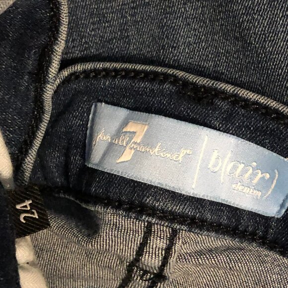 New 7 for ALL MANKIND B(air) Kimmie Bootcut Jeans Rinsed Indigo 24 MSRP $198 - Picture 9 of 9